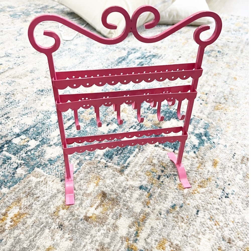 - 💫 🌟🍃 💎 Pink Jewelry Rack / Holder - Picture 5 of 6